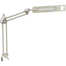 Camelion KD-821 C03 серебро LED (Св-к наст.,8 Вт, 230В, 2 ур.ярк,350лм, струбцина)