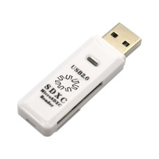 5bites RE2-100WH USB2.0 Устройство ч/з карт памяти 0 / SD / TF / USB PLUG / WHITE
