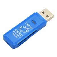 5bites RE2-100BL USB2.0 Устройство ч/з карт памяти / SD / TF / USB PLUG / BLUE