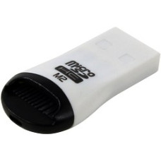 USB 2.0 Card Reader Micro ORIENT CR-012 black/white/red, для карт Micro SD, ext [29681]