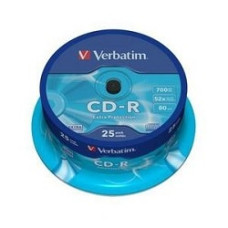 Verbatim Диски CD-R 25 шт. 52-x 700Mb, Cake Box (43432)