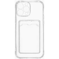 Чехол Red Line iBox Crystal для Apple IPhone 14 Pro Max прозрачный с кардхолдером