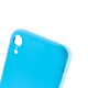 Чехол Brosco SoftrubberSoft-touch для Apple iPhone Xr голубой