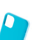 Чехол Brosco Softrubber для iPhone 11 Pro голубой
