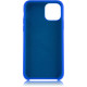 Чехол Brosco Softrubber для Apple iPhone 11 Pro Max синий