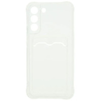 Чехол Zibelino Silicone Card Holder для Samsung Galaxy S23 прозрачный
