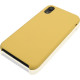 Чехол Brosco Softrubber, накладка для Apple iPhone Xr, жёлтый