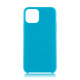 Чехол Brosco Softrubber для iPhone 11 голубой