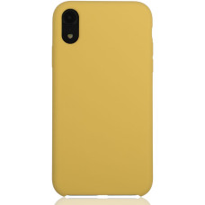 Чехол Brosco Softrubber, накладка для Apple iPhone Xr, жёлтый