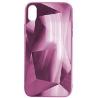 Чехол Brosco Diamond, накладка для Apple iPhone Xr, розовый