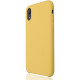 Чехол Brosco Softrubber, накладка для Apple iPhone Xr, жёлтый