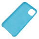 Чехол Brosco Softrubber для iPhone 11 голубой