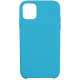 Чехол Brosco Softrubber для iPhone 11 голубой
