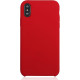 Чехол Brosco Softrubber, накладка для Apple iPhone Xs, красный