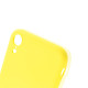 Чехол Brosco SoftrubberSoft-touch для Apple iPhone Xr желтый