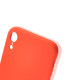 Чехол Brosco SoftrubberSoft-touch для Apple iPhone Xr красный