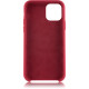Чехол Brosco Softrubber для Apple iPhone 11 Pro темно-красный