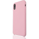 Чехол Brosco Softrubber, накладка для Apple iPhone Xr, розовый