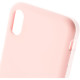 Чехол Brosco Softrubber, накладка для Apple iPhone Xs, розовый
