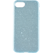 Чехол Brosco Shine для Apple iPhone 78SE (2020) голубой