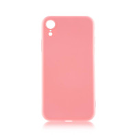 Чехол Brosco SoftrubberSoft-touch для Apple iPhone Xr розовый