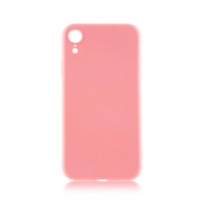 Чехол Brosco SoftrubberSoft-touch для Apple iPhone Xr розовый