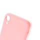 Чехол Brosco SoftrubberSoft-touch для Apple iPhone Xr розовый