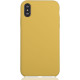 Чехол для Apple iPhone Xs Max Brosco Softrubber, накладка, желтый