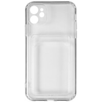 Чехол Red Line iBox Crystal для Apple IPhone 11 прозрачный с кардхолдером