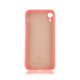 Чехол Brosco SoftrubberSoft-touch для Apple iPhone Xr розовый
