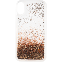 Чехол Brosco Liquid, накладка для Apple iPhone Xr, золотистый