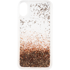Чехол Brosco Liquid, накладка для Apple iPhone Xr, золотистый