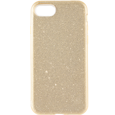 Чехол Brosco Shine для Apple iPhone 78SE (2020) золотистый