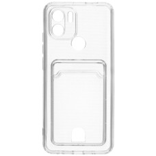 Чехол Zibelino Silicone Card Holder для Xiaomi Redmi A1+ прозрачный