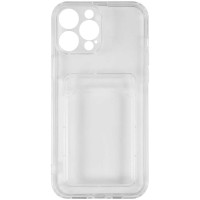 Чехол Red Line iBox Crystal для Apple IPhone 13 Pro Max прозрачный с кардхолдером