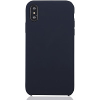 Чехол для Apple iPhone Xs Max Brosco Softrubber, накладка, синий