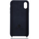 Чехол для Apple iPhone Xs Max Brosco Softrubber, накладка, синий
