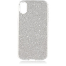 Чехол Brosco Shine, накладка для Apple iPhone Xr, серебристый