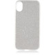 Чехол Brosco Shine, накладка для Apple iPhone Xr, серебристый