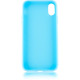 Чехол Brosco Colourful для Apple iPhone Xr голубой