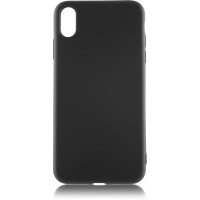 Чехол для Apple iPhone Xs Max Brosco SoftrubberSoft-touch, накладка, черный
