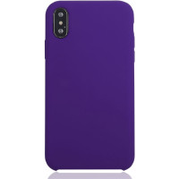 Чехол для Apple iPhone Xs Max Brosco Softrubber, накладка, фиолетовый