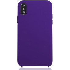 Чехол для Apple iPhone Xs Max Brosco Softrubber, накладка, фиолетовый