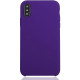 Чехол для Apple iPhone Xs Max Brosco Softrubber, накладка, фиолетовый