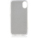 Чехол Brosco Shine, накладка для Apple iPhone Xr, серебристый