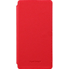 Чехол универсальный для сотовых телефонов 3.8" Partner Book-case, красный