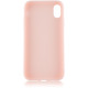 Чехол Brosco Colourful для Apple iPhone Xr светло-розовый