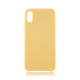 Чехол Brosco Softrubber для Apple iPhone Xr бежевый