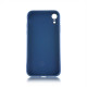 Чехол Brosco SoftrubberSoft-touch для Apple iPhone Xr синий