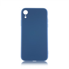 Чехол Brosco SoftrubberSoft-touch для Apple iPhone Xr синий